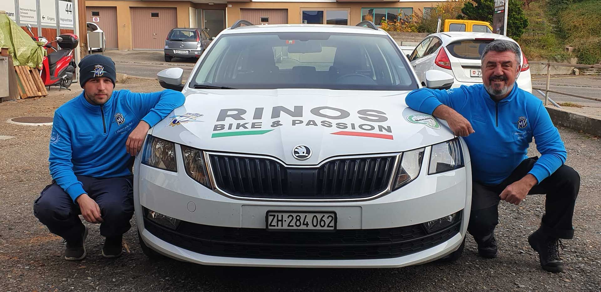 Rinos Bike & Passion Team vor dem Standort in Wangen b. Dübendorf