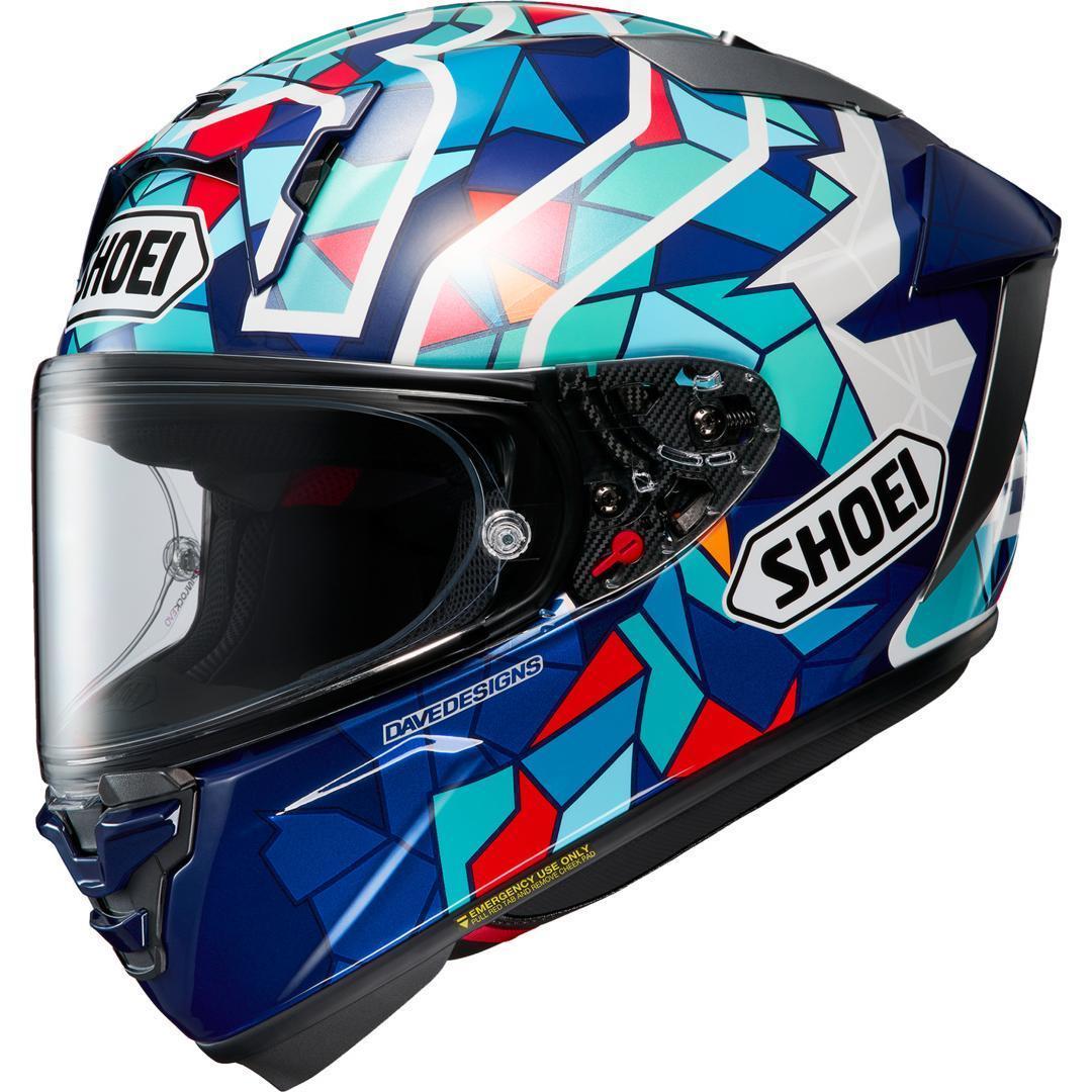 Shoei Integralhelm X-Spirit Pro Marquez Barcelona TC-10 blau-rot-weiss